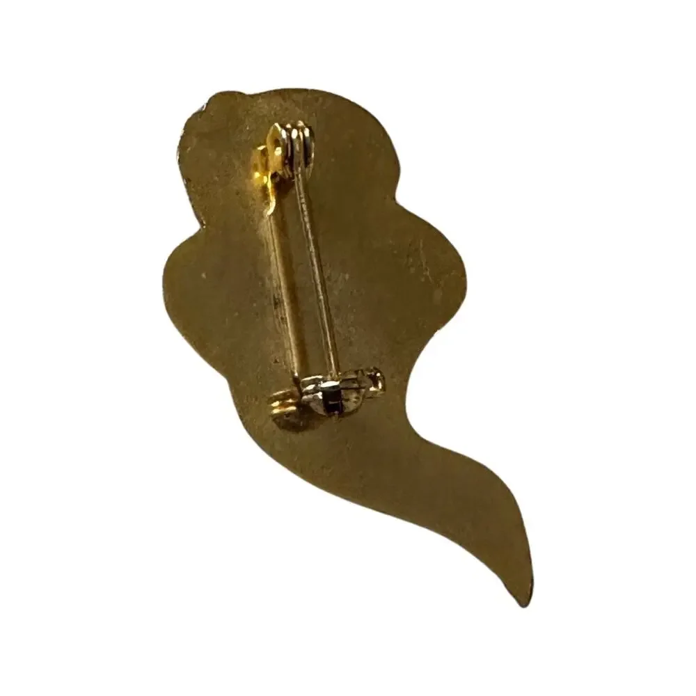 Vintage Jack-o-lantern Ghost Brooch